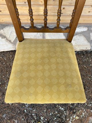 Lote 6 sillas madera torneada vintage