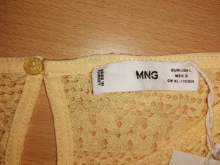 Camiseta mango con etiqueta