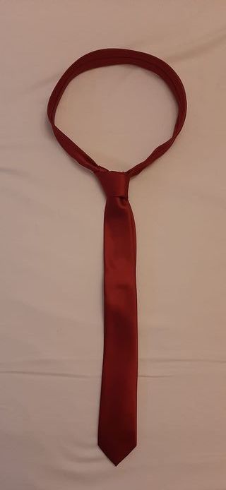 Corbata lisa rojo