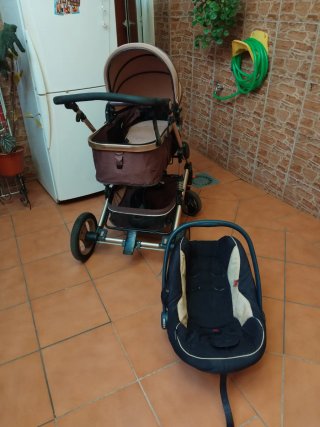 Carrito bebé 2 en 1 COMO NUEVO + silla de coche