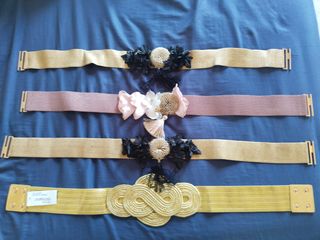 4 Cinturones de fiesta marca Vértice Gala nuevos