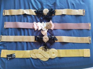 4 Cinturones de fiesta marca Vértice Gala nuevos