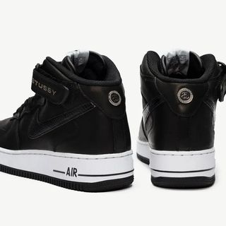 Nike Stussy x Air Force 1 Mid 'Black Snakeskin'