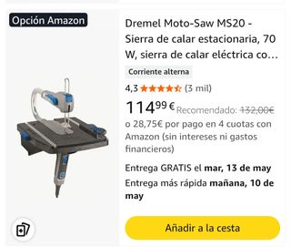 Sierra de marqueteria Dremel