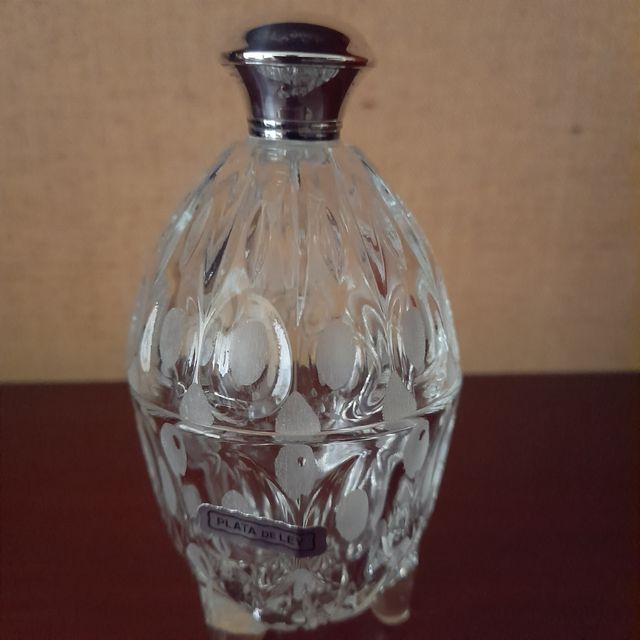 Azucarero en cristal y plata