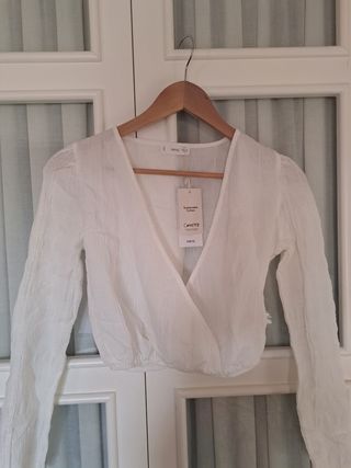 Top blanco Mango Teen