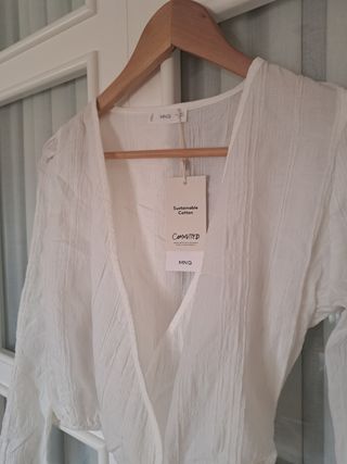 Top blanco Mango Teen