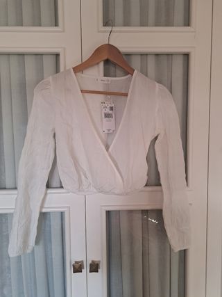 Top blanco Mango Teen