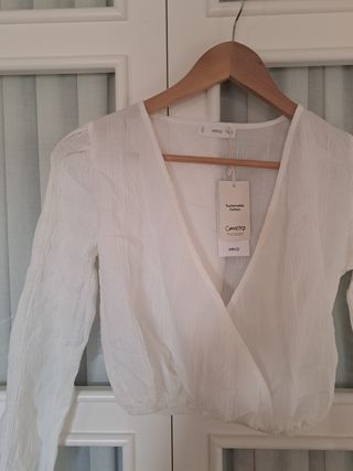 Top blanco Mango Teen