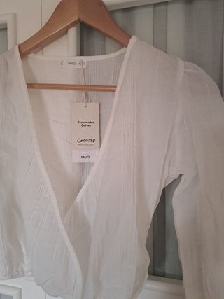 Top blanco Mango Teen