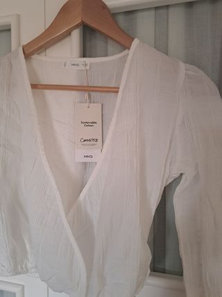 Top blanco Mango Teen