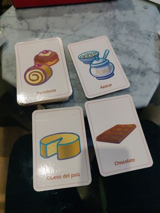 Juego de cartas Los Alimentos