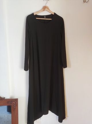 vestido túnica negro largo sin uso. 