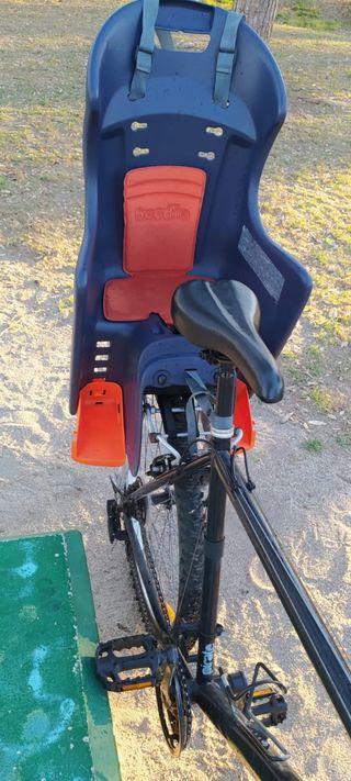 Bicicleta con silla para niños