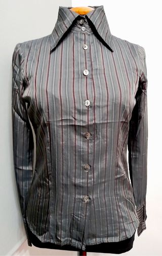 Camisa satén de rayas T.S