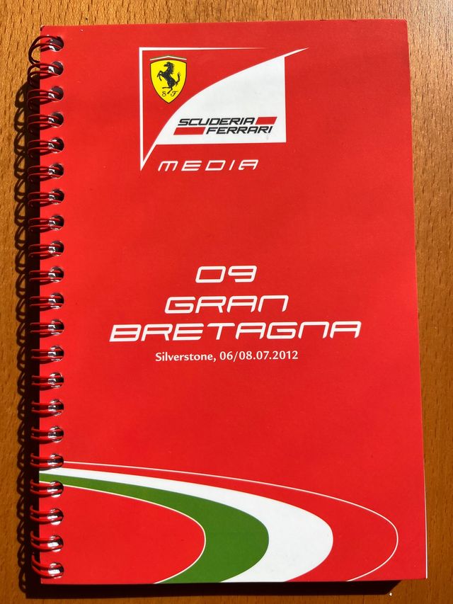 Media Book Scuderia Ferrari Gran Bretagna 2012