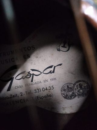 Guitarra española Marca GASPAR