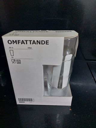 Vasos cerveza x4 56cl de ikea nuevos a estrenar
