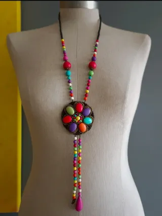 Collar Colores Abalorios Bali