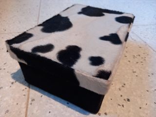 Caja piel de vaca