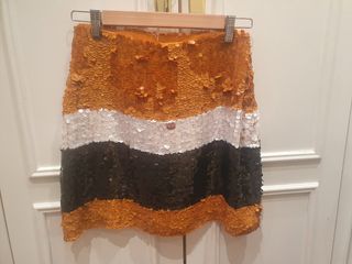 falda lentejuelas Zara Talla S