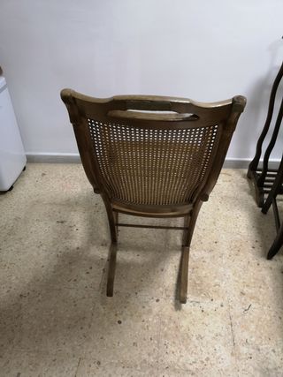 Hamaca Mecedora de rejilla y madera