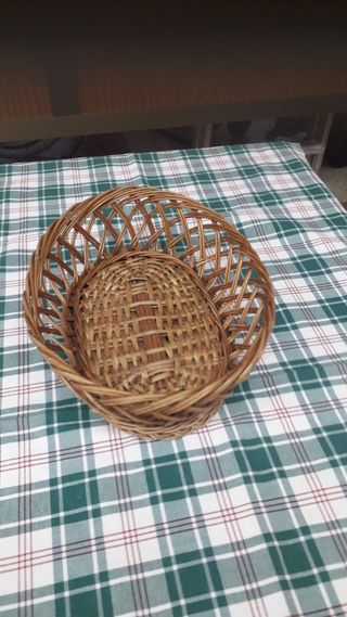 PANERA / FRUTERO/ CESTA MIMBRE ALARGADA