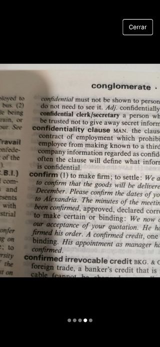 Diccionario bilingue de inglés de negocios +vocabu