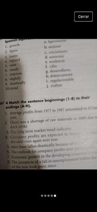 Diccionario bilingue de inglés de negocios +vocabu