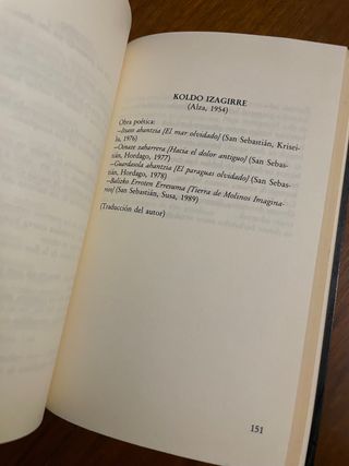Antología de la poesía vasca/Euskal poesiaren anto
