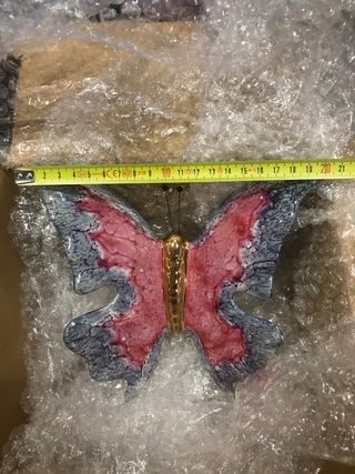 3 mariposas de porcelana