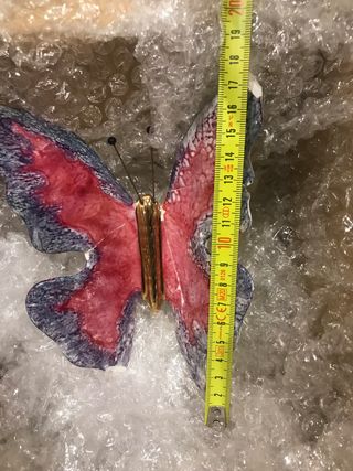 3 mariposas de porcelana