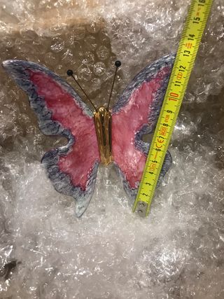 3 mariposas de porcelana