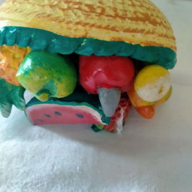 Cesto di frutta tropicale guatemalteco, 