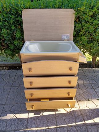 bañera cambiador