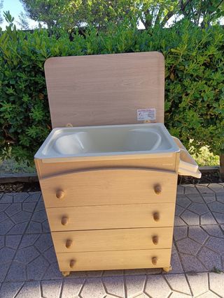 bañera cambiador