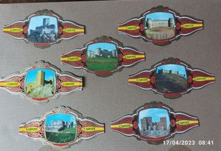 7 Vitolas. Colección Castillos de España Serie A