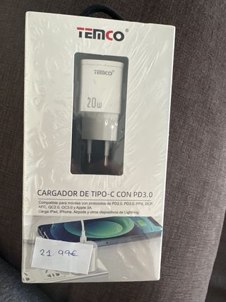 Cargador NUEVO tipo C de 20w (iPhone)
