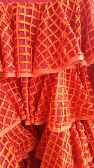 Camisa y falda de flamenca talle alto