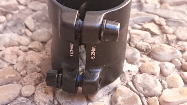 Potencia bicicleta 110 Alu 