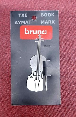 Marcapáginas Violin Bruna sin usar Descatalogado