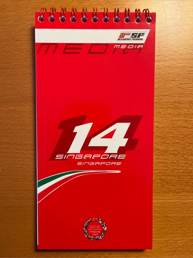 Media Book Scuderia Ferrari Singapore 2009
