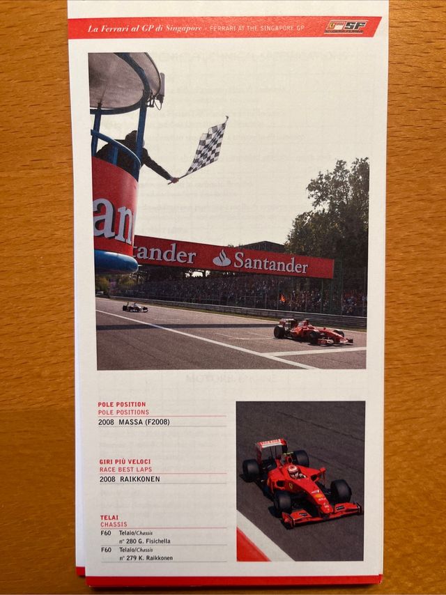 Media Book Scuderia Ferrari Singapore 2009