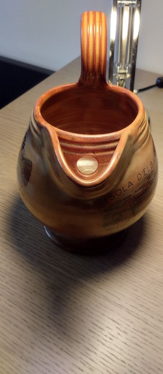 Caraffa terracotta vintage Isola D'Elba