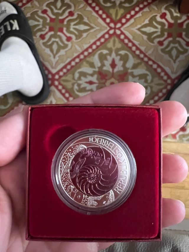 Moneda de 25€ plata niobio Austria 2012 bionik