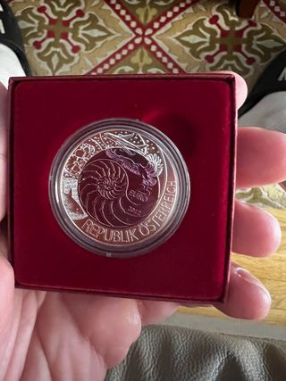 Moneda de 25€ plata niobio Austria 2012 bionik