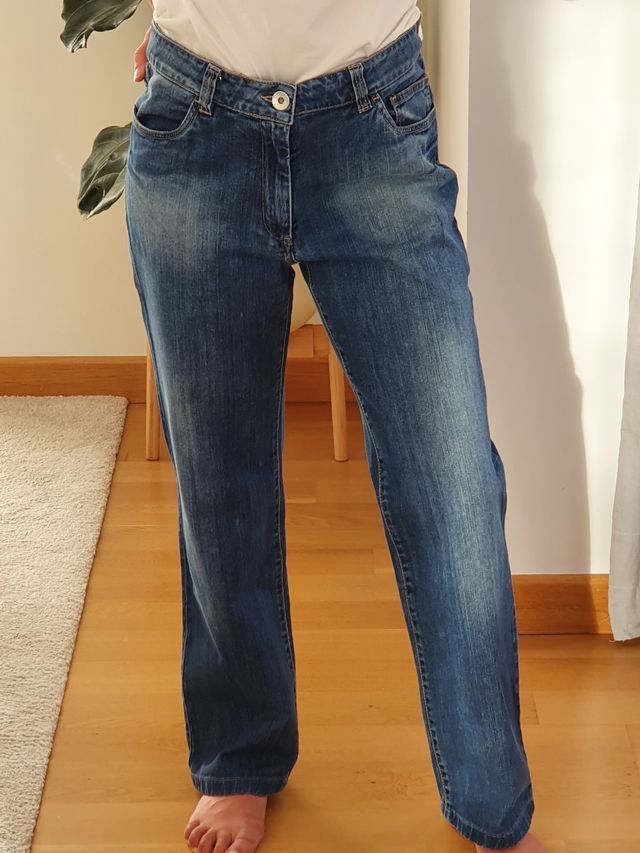 Vaquero semipitillo mujer 5 bolsillos El Corte Ing