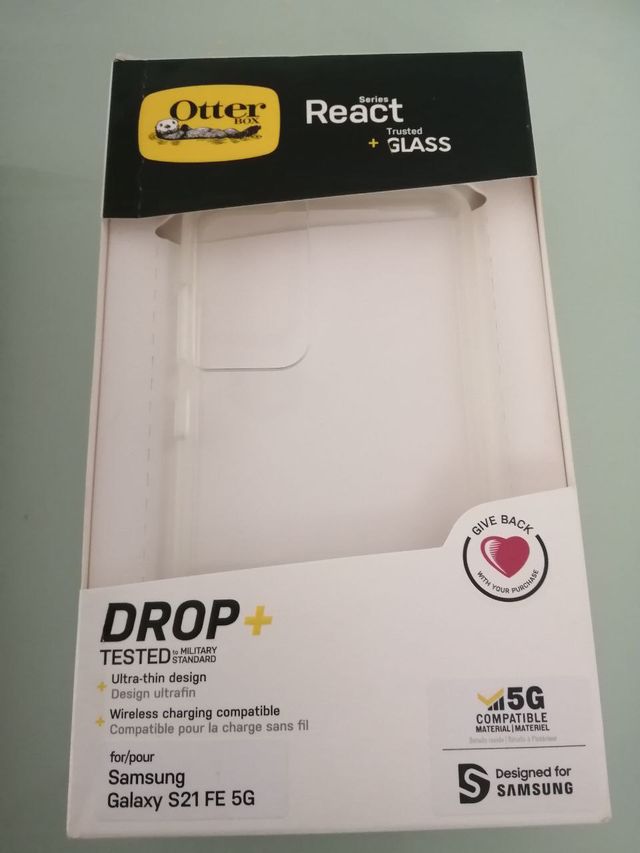 Custodia per Samsung Galaxy S21 FE+pellicola protettiva