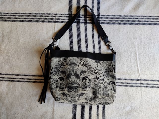 Bolso de tela y polipiel Misako