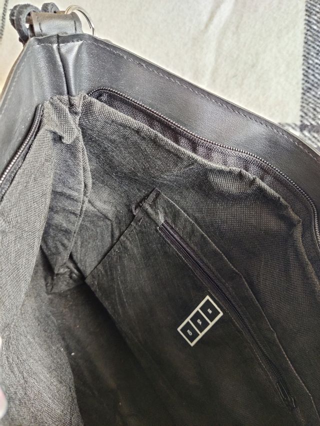 Bolso de tela y polipiel Misako